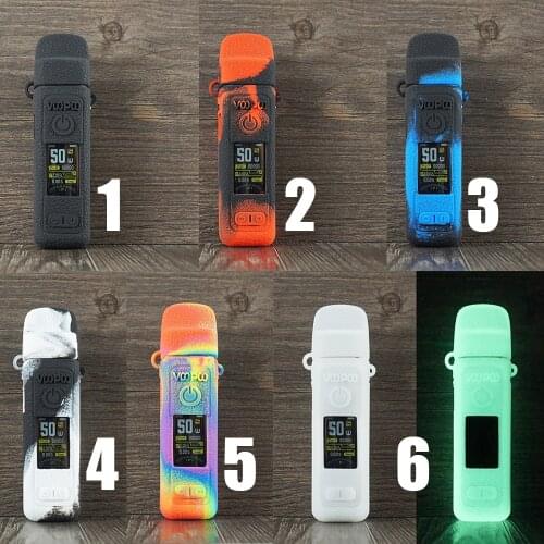 2pcs Silicone Case for Voopoo Vinci 2 50W Vape Texture Cover Skin Rubber Sleeve Mod Shield leather Wrap for VOOPOO VINCI II