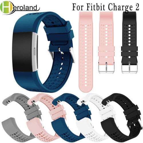 Replacement Bands Bracelet Wrist Smart Watch Band Strap for Fitbit Charge 2 Strap Soft Silicone For Fitbit Charge 2 Wristband