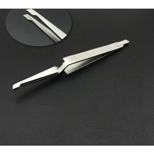 1Pcs Dental Bracket Tweezers Orthodontic Reverse Action Serrated Dentistry Instruments Stainless Steel Dentist Tool