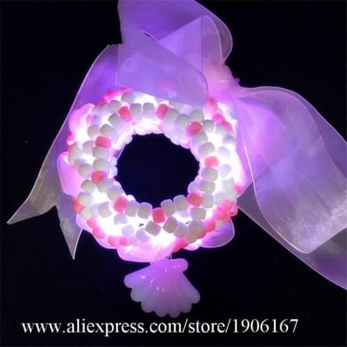 Led Glowing Bracelets Rave Music Festival Led Light Up Bracelets Nightclub Jewelry Valentines Day Birthday Gift