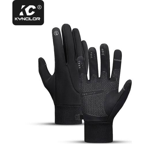 Kyncilor Cycling Gloves Waterproof Windproof Bike Gloves for Men Women Touch Screen Fishing Hiking Winter Gloves