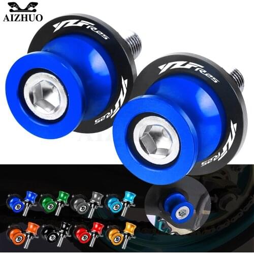 YZF-R25 Motorcycle Accessories 6MM Stand Screw With LOGO FOR YAMAHA YZFR25 YZF R25 2015-2020 Swingarm Slider Spools CNC Aluminum