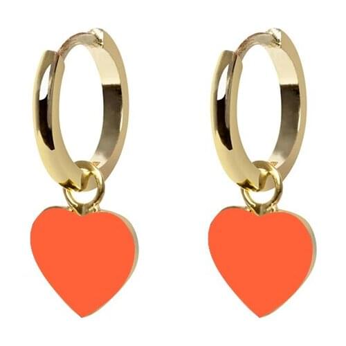 CANNER Orange Zircon Series Earrings For Women Pendientes Plata 925 Ear Bone Piercing Earring Summer Luxury Jewelry Gift Brincos