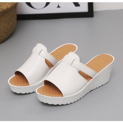 Women Flip Flop Fashion Casual Slip On Wedges Thick Platforms Outdoor