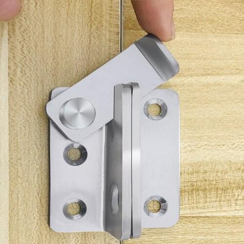 1set Guard Bolt with Screws Sliding door Lock Handle Thicken Stainless Steel Latch Home Safety chain door hardware