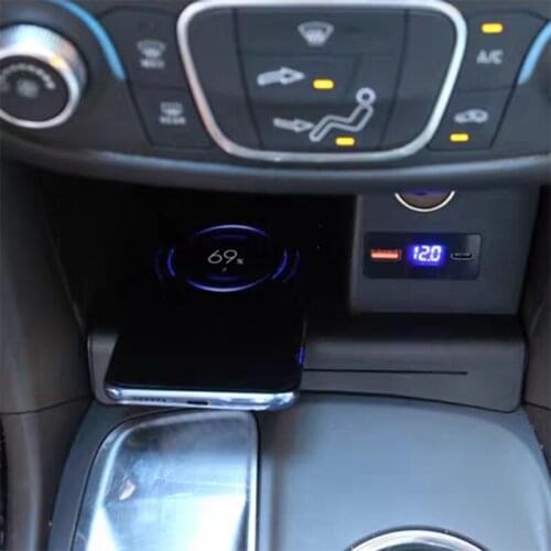 15W car wireless charger QI phone charger fast charging case charging phone holder for Chevrolet Equinox 2017 2018 2019 2020