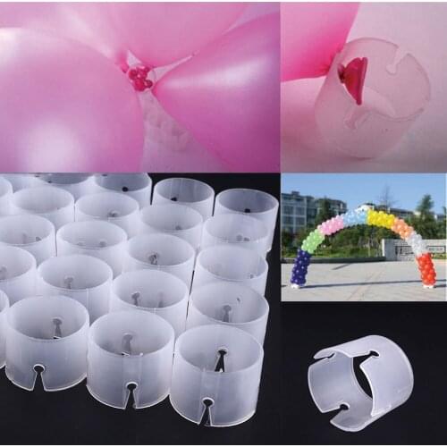 2016 Hot New 50Pcs Decorative Balloon Arch Folder Convenient Buckles Clip Multiple Accessories Connect Ring Connectors 5ZHH012