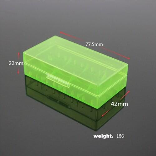 5pcs Plastic Lithium Battery Box Protective Storage Boxes Cases Holder For 18650 18350 CR123A 18500 Battery Free shipping