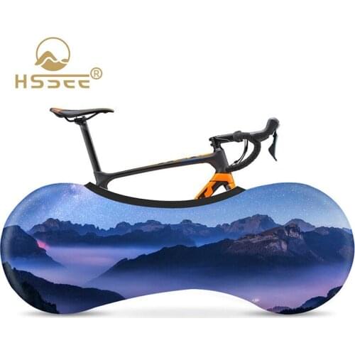 Fashionable Elastic Bike Cover Landscape Series Bike Indoor Dust Cover For 26"-29"/700C Road Bike Cycling Bicycle Accessories