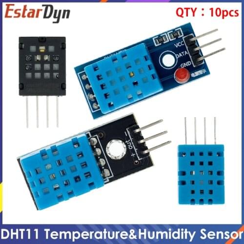 10Pcs Digital Temperature and Humidity Sensor DHT11 DHT22 AM2302 AM2301 AM2320 sensor and module For Arduino electronic DIY