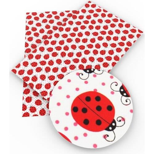 David angie 20*33cm Animal rabbit deer fox Faux Synthetic Leather Fabric 1piece, DIY Materials For Handbag Bowknot,1Yc3599