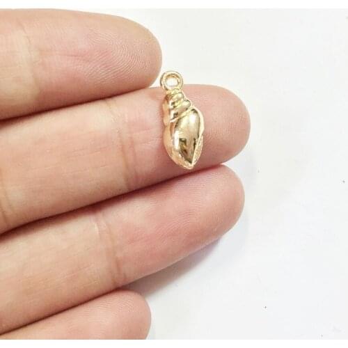 Eruifa 20pcs 13*6mm Mini Shell Wholesell necklace,earring bracelet jewelry DIY handmade 2 colors