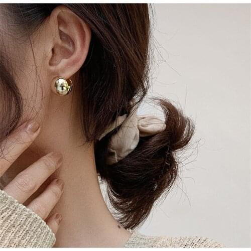 Miuoxion Temperament And Personality Simple Jewelry All-Match Ball Earrings For Women Feature Namour Charm Gift All Seasons