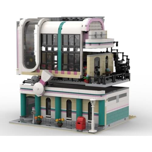 2171Pcs JimS Bowling Alley & Diner MOC-58435 DIY Building Blocks Toy Assembly Toys (Licensed And Designed By Kim Artisan )