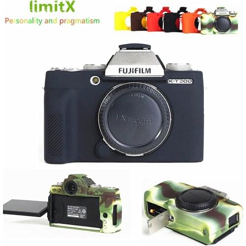 Soft Silicone Case Armor Skin Body Cover Protector for Fujifilm Fuji X-T200 XT200 Digital Camera ONLY