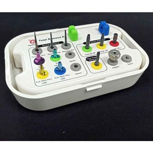 Dental Total Remove Kit Fixture Remove Kit Dental Implant Screw Driver Pioneer Drill Dental Screw Remove kit