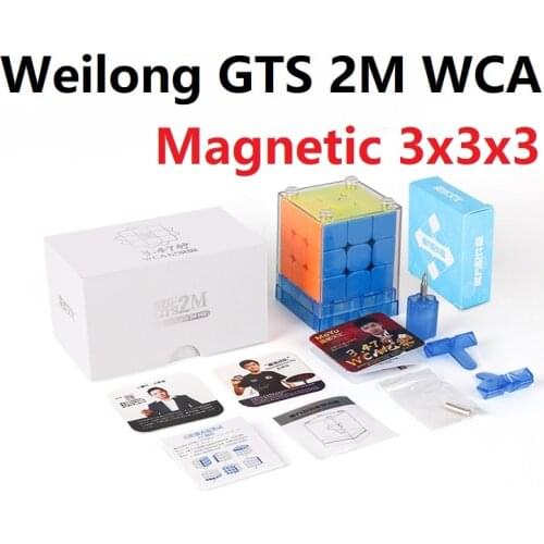 MoYu Weilong GTS 2M 3x3x3 WCA Record edition Weilong GTS v2 M GTS2 GTS2M 3x3 Speed Magic Magnetic Cubo Magico Profissional Toys