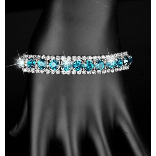 IREACESS New luxury hand chain wedding bracelet charm bracelets & bangles silver color jewelry for women