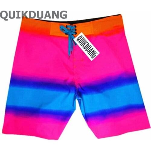 NEW 4Way Stretch Beachshorts Mens Elastane Spandex Boardshorts Quick-dry Bermuda Shorts Male Casual Shorts Board Shorts SZ30-38