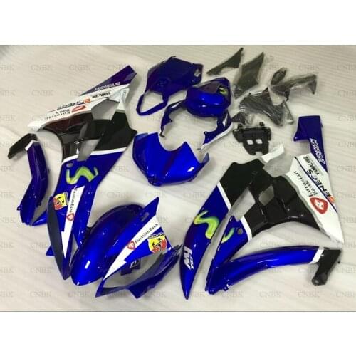 For YAMAHA YZFR6 2006 - 2007 Body Kits YZF600 R6 2007 Blue White Black Fairing YZF R6 2007 Fairing Unpainted