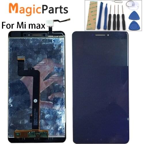 No Dead Pixel ORIGINAL 6.44" Replacement Screen For XIAOMI Mi Max LCD Display Touch Screen Digitizer Assembly with Frame Mimax