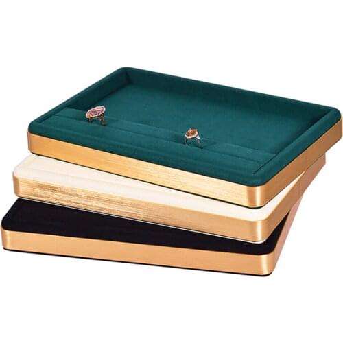 Jewelry Tray Jewelry Display Tray Ring Necklace Bracelet Storage Tray Jewelry Desktop Prop Rack Metal Frame