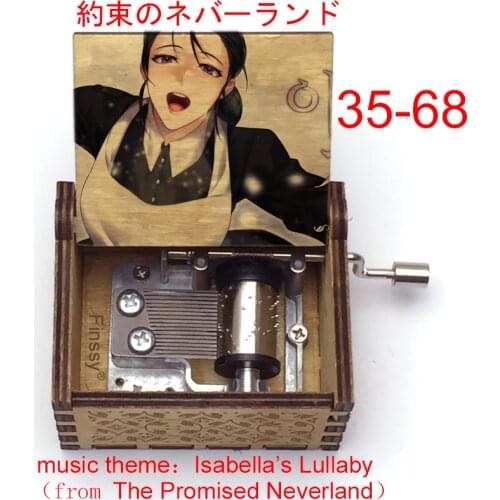VIP dropship link for the promised neverland music theme Isabellas Lullaby Music Box for anime friends kids toy gift No.1-No.74