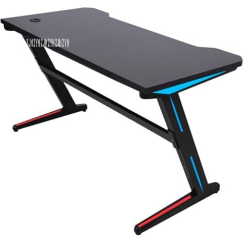 Z-A 1.2m Remote Control RGB Light E-Sports Computer Table Gaming L aptop Desk Profession Steel Frame Single Player Gamers Table