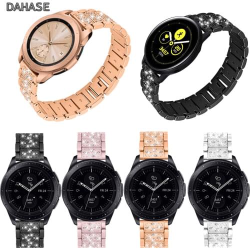 Bling Gems Watch Band for Samsung Galaxy Watch 46mm 42mm Active Watch Strap Replacement Bracelet for Samsung Gear S3 Classic