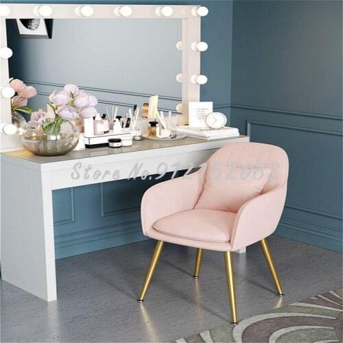 Nordic light luxury computer chair backrest bedroom girl home net red makeup stool simple mahjong coffee table chair