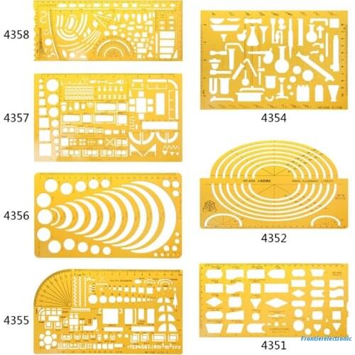 K Resin Drawings Template Ruler For Physical Chemical Instrument Measuring Tool