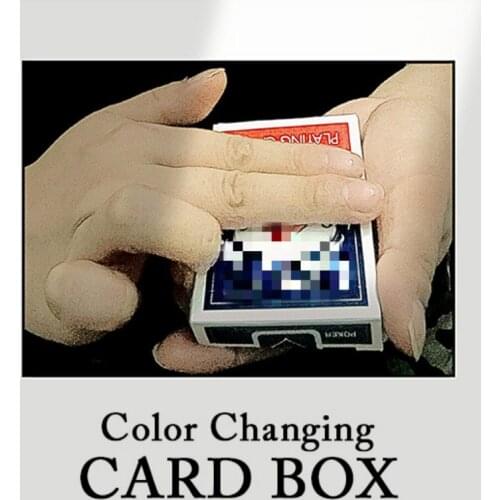 Color Changing Card Box Magic Tricks Magician Color Change Close Up Street Illusion Gimmick Mentalism Magia Toy tour de magie