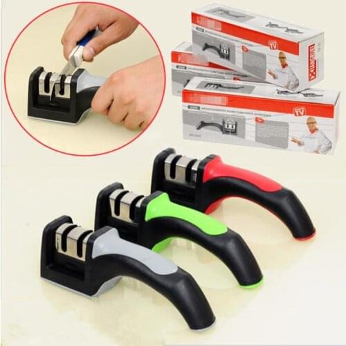 Stailless Steel Ceramic Professional Pocket hook kitchen Knife scissor stone Sharpener