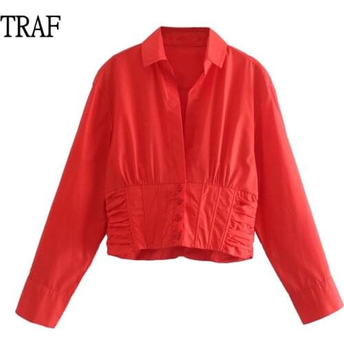 TRAF Red Blouses