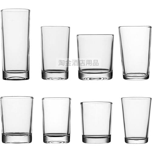 Thickened glass beer glass home restaurant water glass juice milk glass hotel hotel water glass KTV