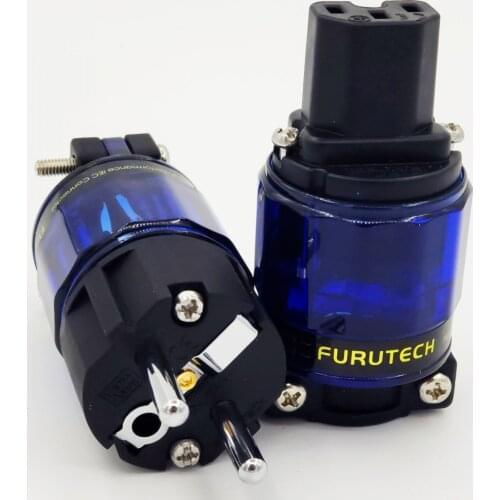 Hifi FURUTECH FI-E11-N1(R) / FI-11-N1 (R) Power plug Rhodium end Schuko IEC 15A/125V 16A/ 250V MATIHUR