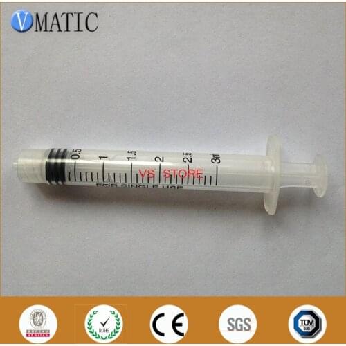 High Quality Non Sterilized 50Pcs 3ml 3cc Glue Dispensing Liquid Manual Plastic Syringe