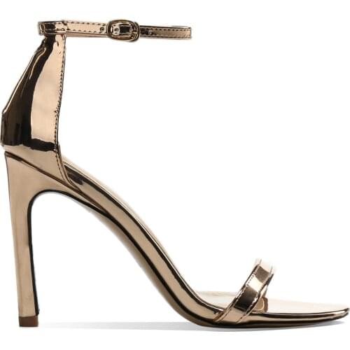 YSHUNIJ Womens shoes summer sandals womens 2021 fashion heel plus size buckle with European and American high heels