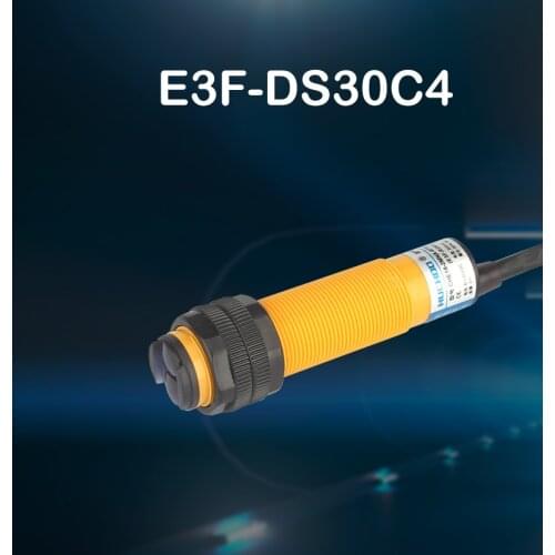 1Pcs Proximity Switch D3F-DS30C4 Photoelectric Sensor 1-30mm Detection Range Adjustable Infrared Obstacle Avoidance