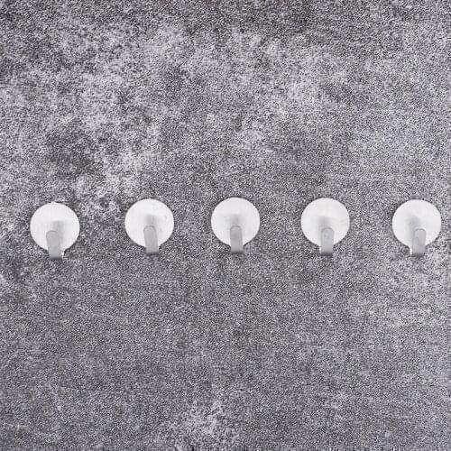 1PCS Stainless Steel Wall Hook Behind-door Keys Holder Tower Hanger Hook Kitchen Accessories Hook Bathroom Sundries Storage Hook