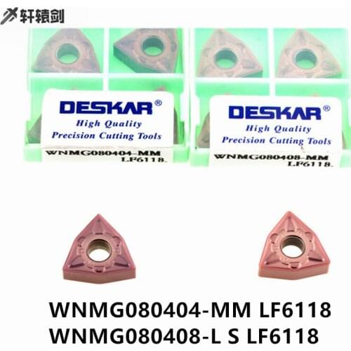 10PCS WNMG080404 L S WNMG080408 MM LF6118 Lathe Cutter Carbide Insert CNC