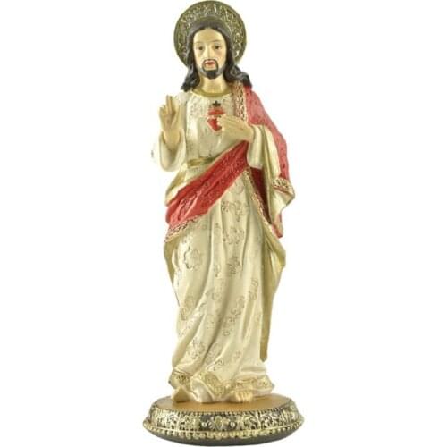 20cm Resin Jesus Christ Statue Catholic Saint Figurine Tabletop Sculpture Home Decoration Gift