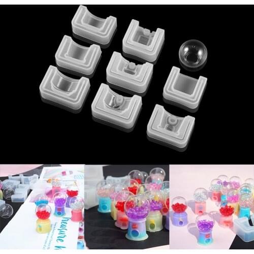 3D Twisting Egg Machine Silicone Mold Crystal Ball UV Epoxy Silicone Mold For DIY Casting Crafts Table Decoration Making Tools