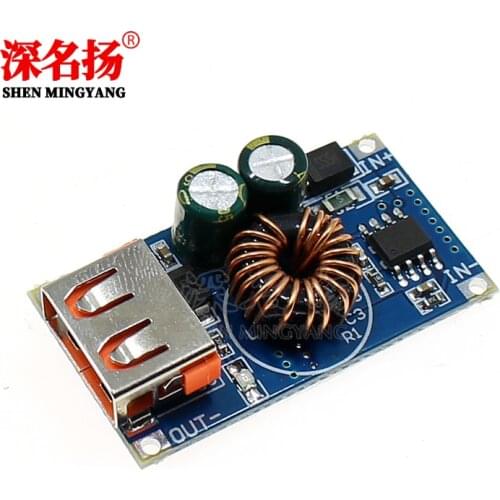 Car QC3.0 Fast Quick Charging Board USB Step Down Buck Converter 12V 24V to 3V 5V Voltage Regulator for iPhone Huawei Samsung