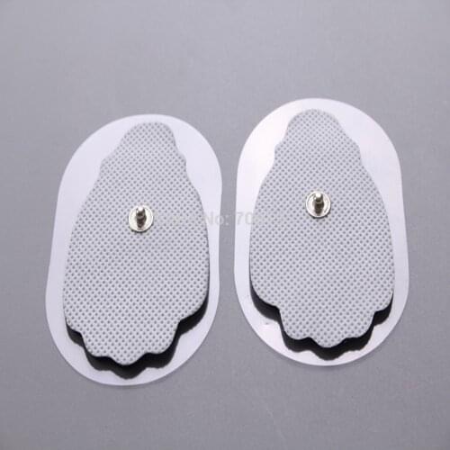 Freeshipping 50pcs/lot good quality hand white Electrode Pads for Tens Acupuncture massager