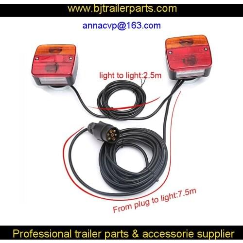 300PCS MAGNETIC TRAILER LIGHT SET 7.5 METERS AND 2.5METERS CABLE BOARD LAMP, trailer parts