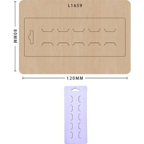 Diy Craft Jewelry Accessories Card Paper Hairpin Card Blank Card Tag Jewelry Packaging Suitable For Big Shot Sizzix Machines