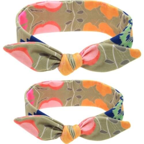 Women Fashion Elastic Headband And Childrens Stretch Plain Bow Style Hair Band Turban