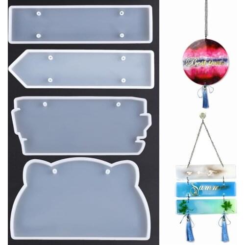 Doorplate Resin Mold Door Name Number Plate Silicone Mold DIY Epoxy Uv Resin Moulds Craft Home Decoration Jewelry Making Tools