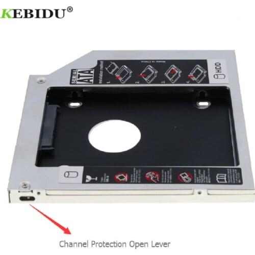Kebidu 12.7 Aluminum Metal Material 2nd HDD Caddy SATA To SATA 2.5" SSD HDD Case SATA III 3.0 for Notebook